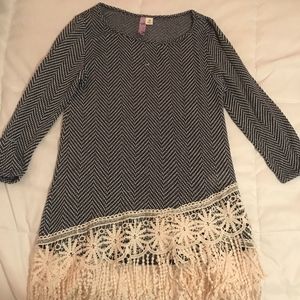 Lace Trim Sweater